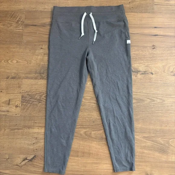 Vuori Gray Leggings with Drawstring - Picture 1 of 4